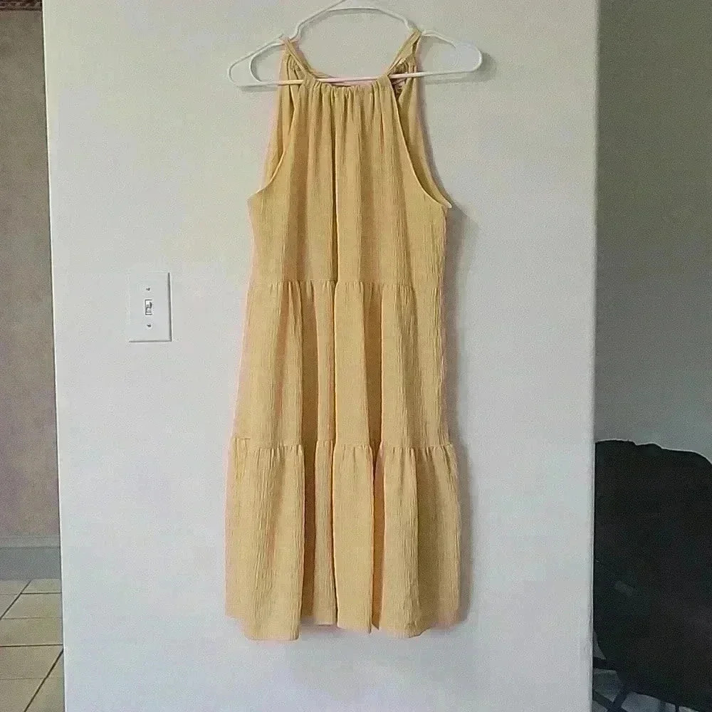 TARGET a new day x-small yellow sun dress flowy
